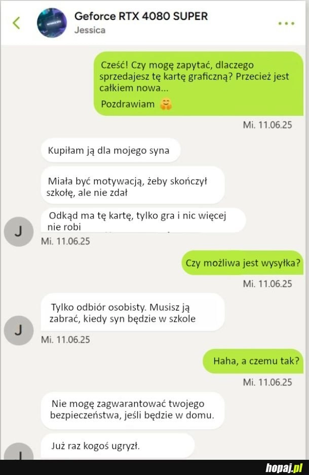 
    Sprzedaż karty graficznej