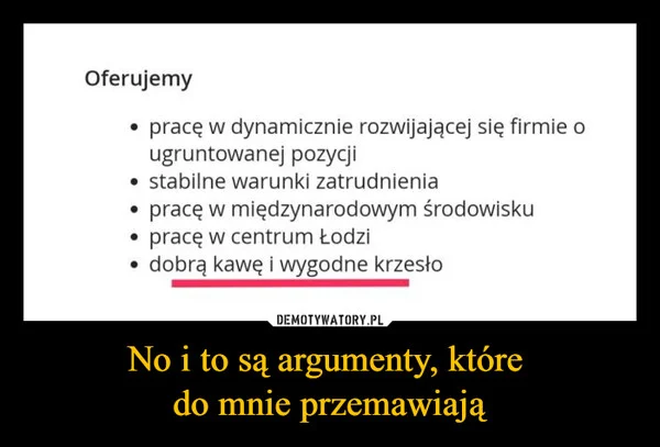 
    No i to są argumenty, które do mnie przemawiają