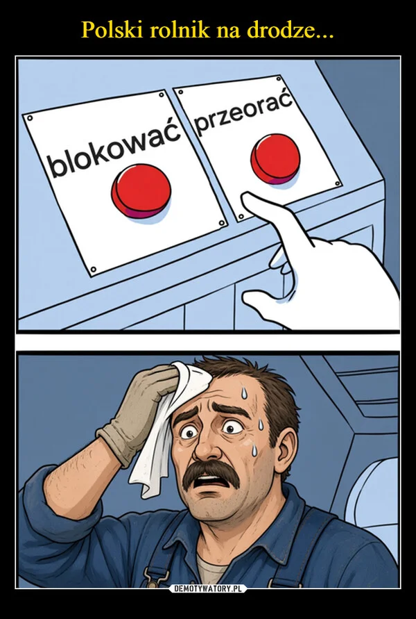 
    Polski rolnik na drodze...