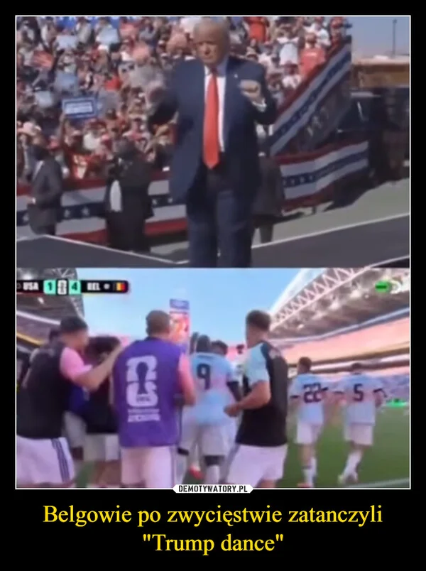 Belgowie po zwycięstwie zatanczyli 