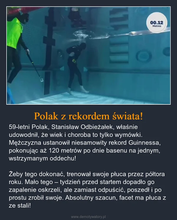 
    Polak z rekordem świata!