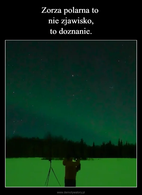 
    Zorza polarna to nie zjawisko, to doznanie.