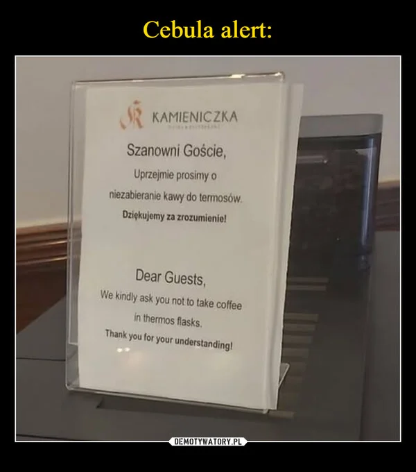 
    Cebula alert:
