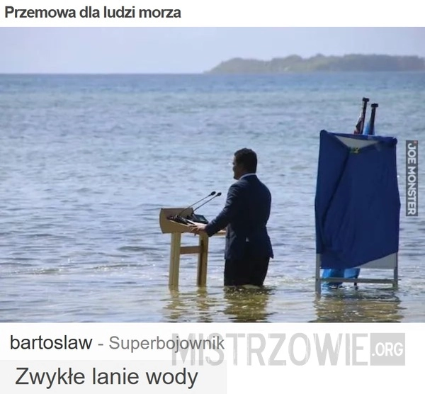 
    Przemowa dla ludzi morza