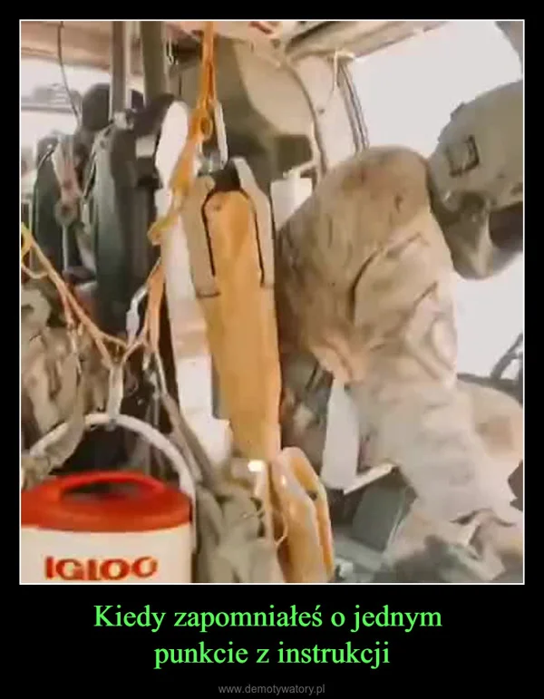 
    Kiedy zapomniałeś o jednym punkcie z instrukcji