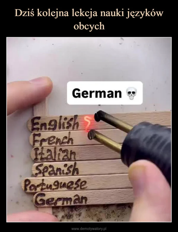 
    Dziś kolejna lekcja nauki języków obcych