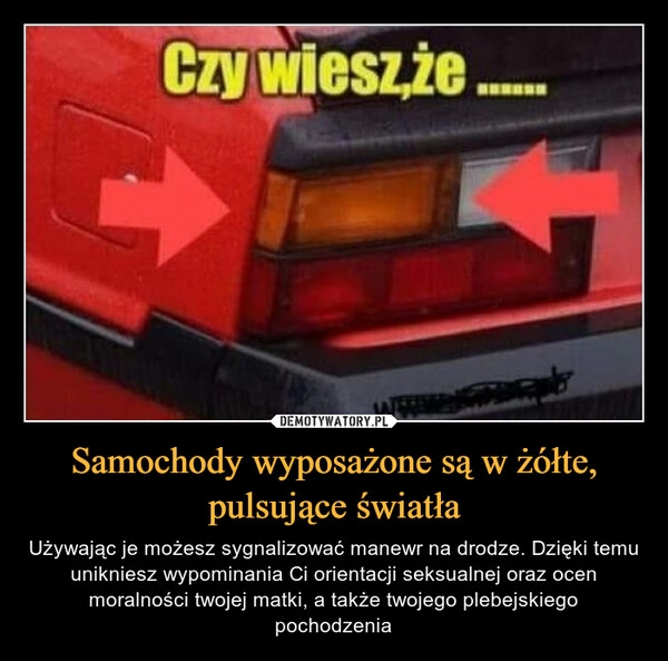 
    Samochody wyposażone są w żółte, pulsujące światła