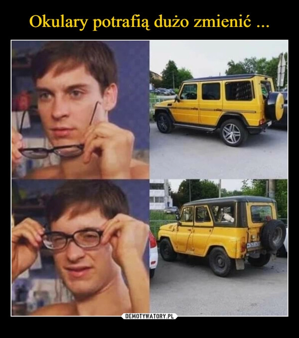 
    Okulary potrafią dużo zmienić ...