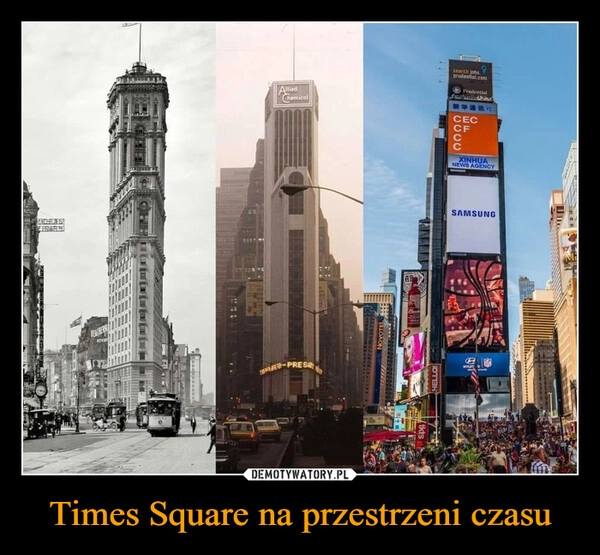 
    Times Square na przestrzeni czasu