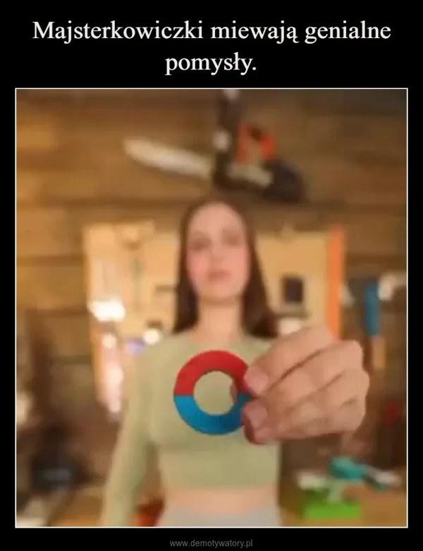 
    Majsterkowiczki miewają genialne pomysły.