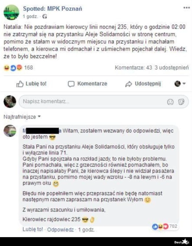 
    Wiadomość do kierowcy 