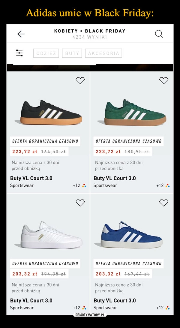 
    Adidas umie w Black Friday: