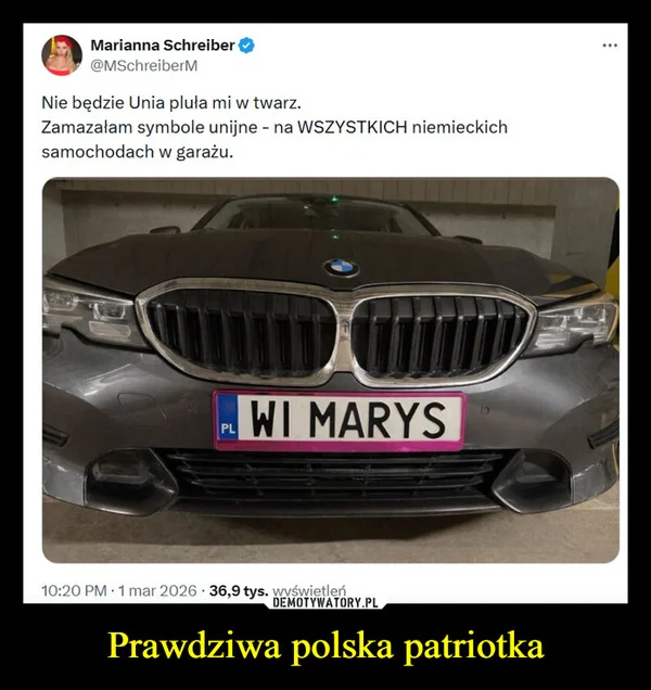 
    Prawdziwa polska patriotka