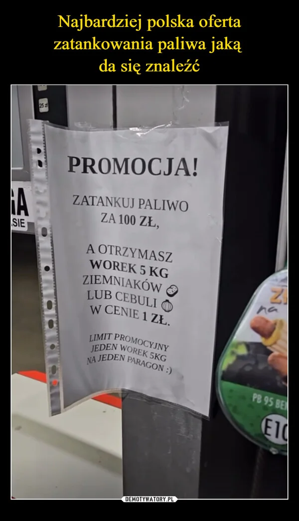 
    Najbardziej polska oferta zatankowania paliwa jaką da się znaleźć