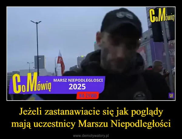
    Jeżeli zastanawiacie się jak poglądy mają uczestnicy Marszu Niepodległości