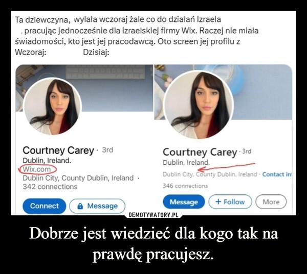 
    Dobrze jest wiedzieć dla kogo tak na prawdę pracujesz.