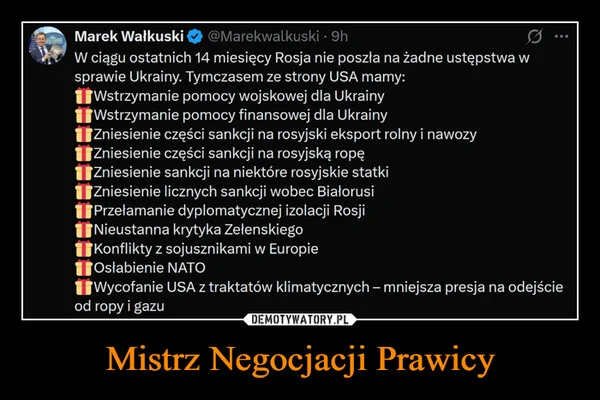 
    Mistrz Negocjacji Prawicy
