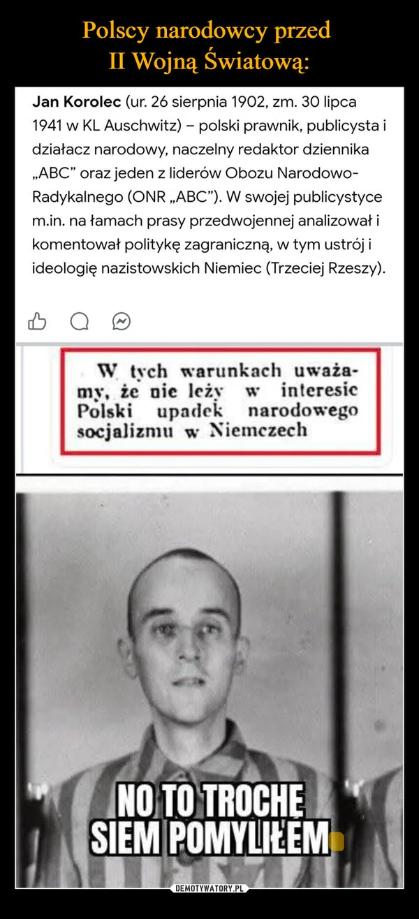 Polscy narodowcy przed II Wojną Światową:
