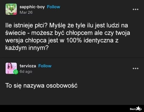 
    Kwestia płci 