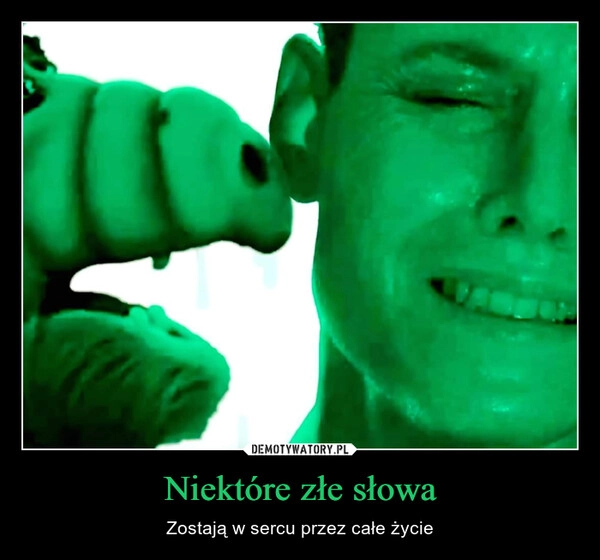 
    Niektóre złe słowa