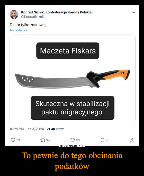 
    To pewnie do tego obcinania podatków