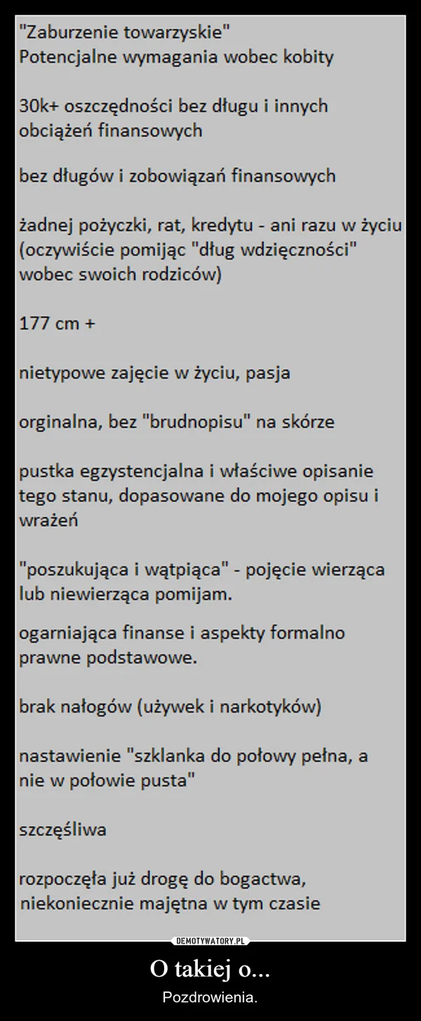 
    O takiej o...