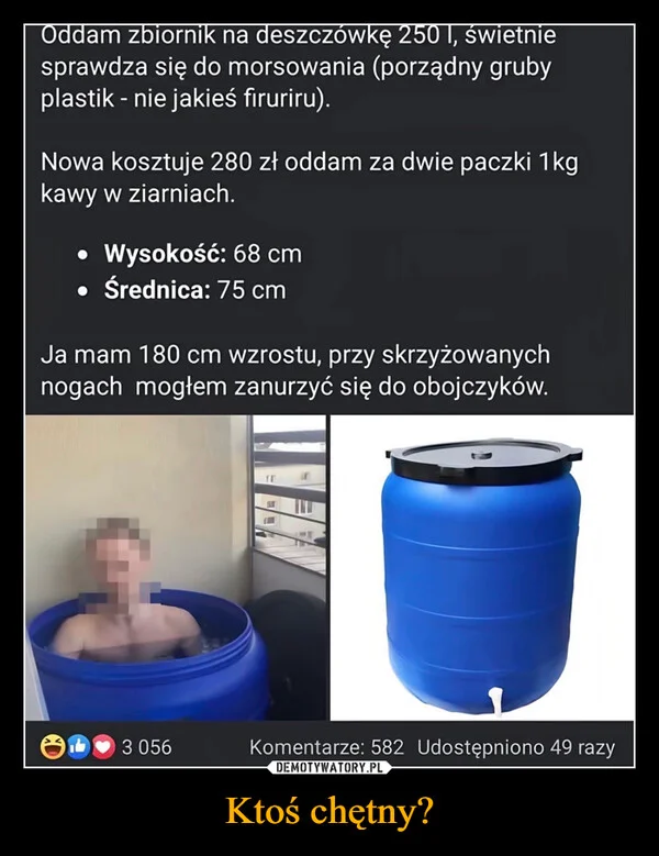
    Ktoś chętny?