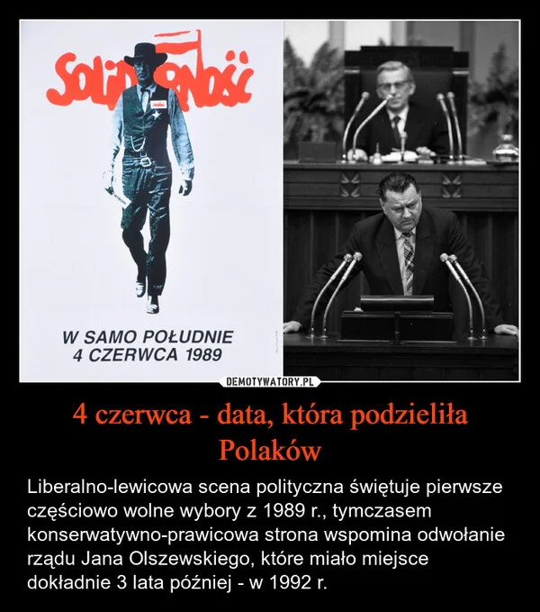 
    4 czerwca - data, która podzieliła Polaków