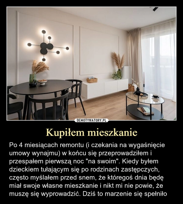 
    Kupiłem mieszkanie