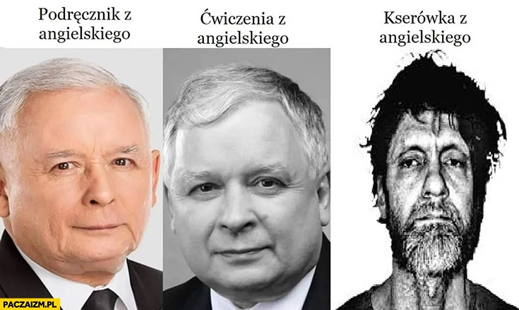 
    Kaczyńscy podręcznik z angielskiego, ćwiczenia z angielskiego, kserówka z angielskiego Ted Kaczyński