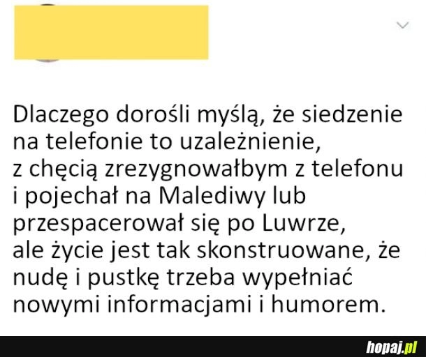 
    Siedzenie na telefonie