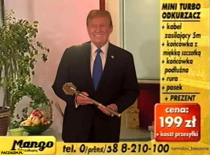 
    Donald Trump w telezakupach mango sprzedaje swoje produkty