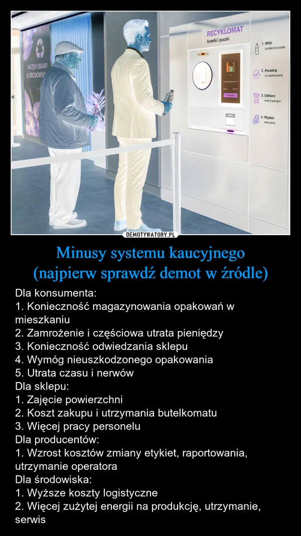 
    Minusy systemu kaucyjnego (najpierw sprawdź demot w źródle)