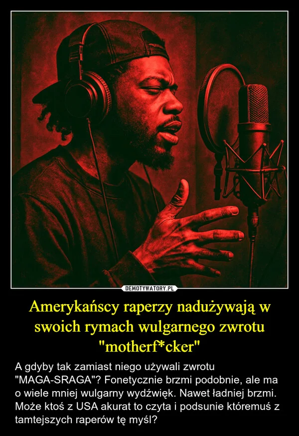 
    Amerykańscy raperzy nadużywają w swoich rymach wulgarnego zwrotu 