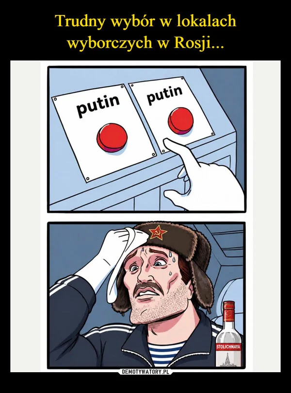 Trudny wybór w lokalach wyborczych w Rosji...