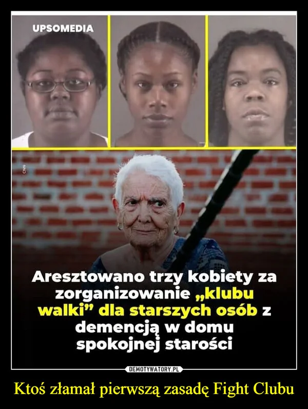 
    Ktoś złamał pierwszą zasadę Fight Clubu