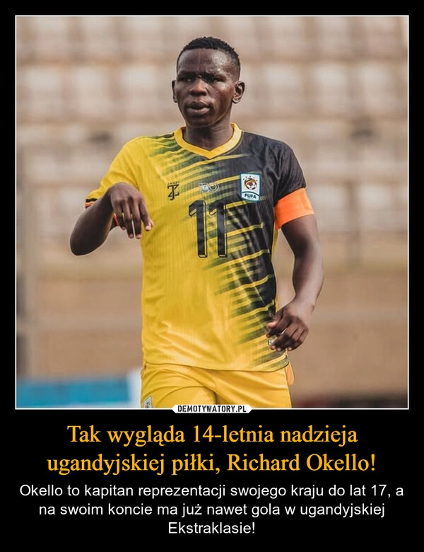 
    Tak wygląda 14-letnia nadzieja ugandyjskiej piłki, Richard Okello!