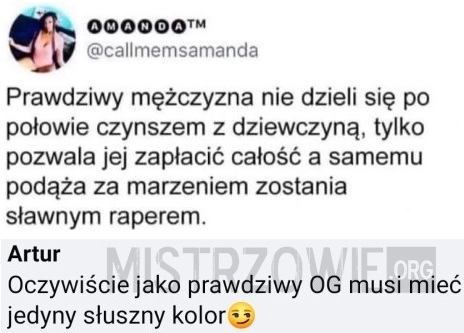 
    Prawdziwy mężczyzna