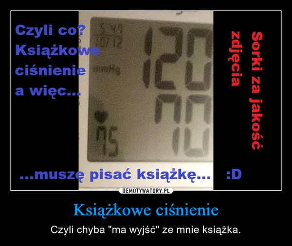 
    Książkowe ciśnienie