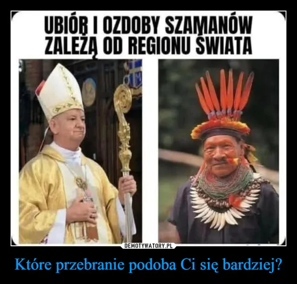 
    Które przebranie podoba Ci się bardziej?