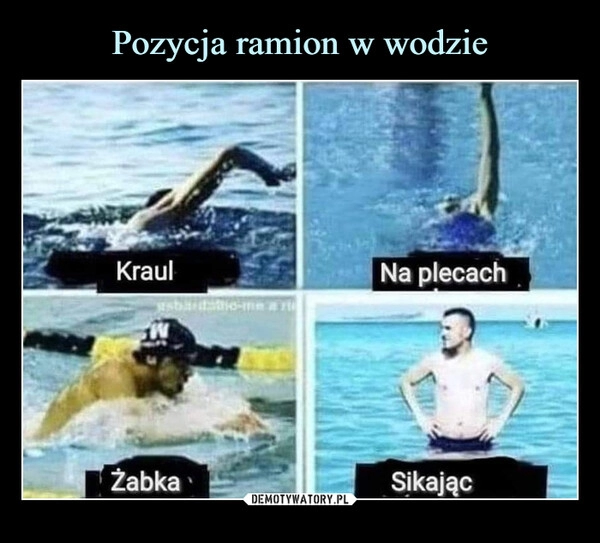 
    
Pozycja ramion w wodzie 