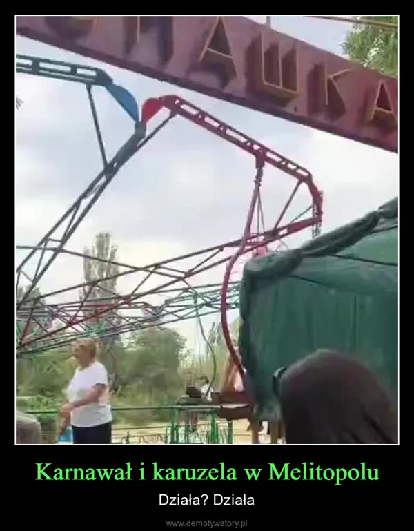 
    Karnawał i karuzela w Melitopolu