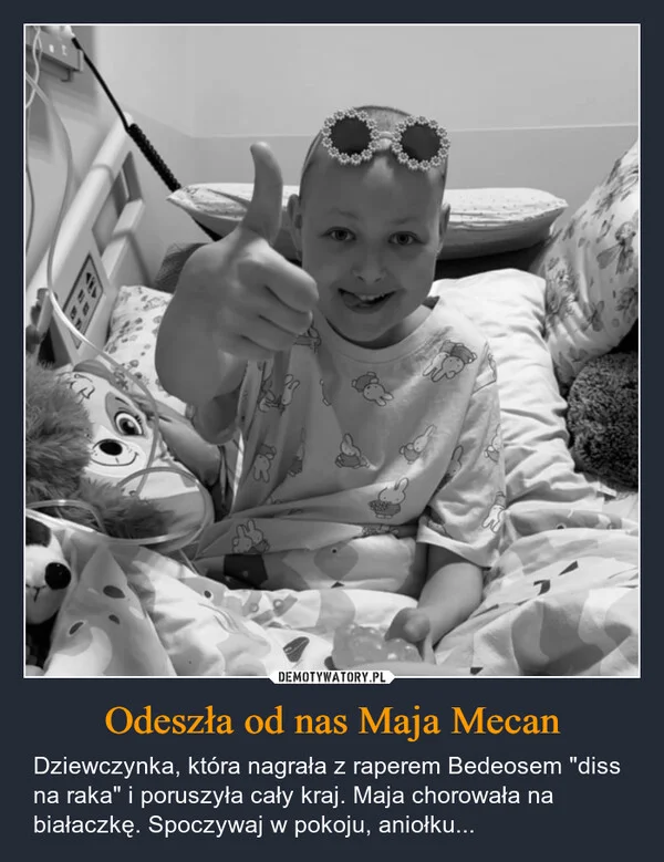 
    Odeszła od nas Maja Mecan