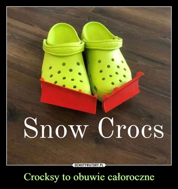 
    
Crocksy to obuwie całoroczne 