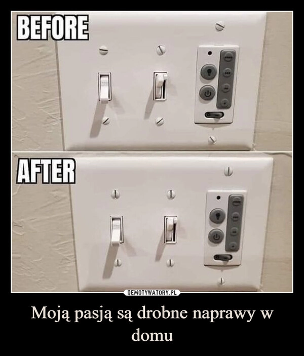 
    Moją pasją są drobne naprawy w domu