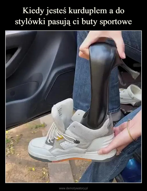 
    Kiedy jesteś kurduplem a do stylówki pasują ci buty sportowe