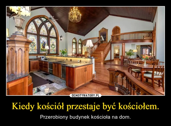 
    Kiedy kościół przestaje być kościołem.