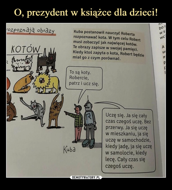 
    O, prezydent w książce dla dzieci!