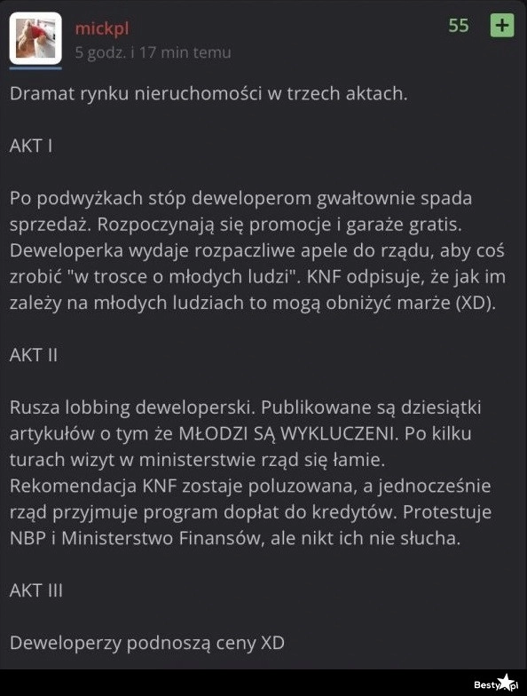 
    Dramat rynku nieruchomości 