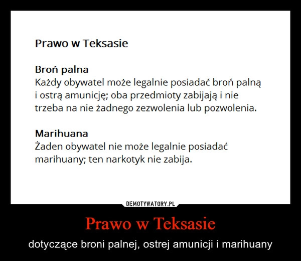 
    Prawo w Teksasie